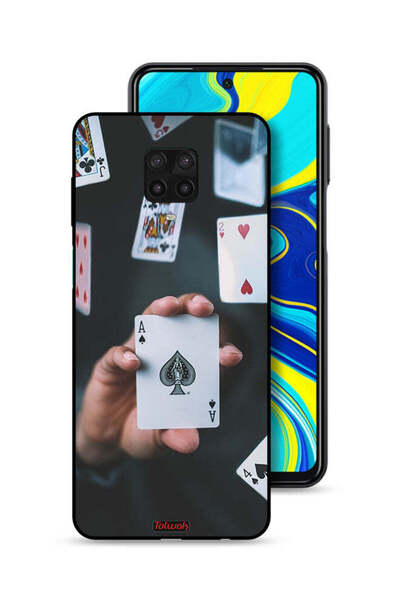 Tolwak غطاء حماية لهاتف شاومي ريدمي نوت 9 برو - بطاقات