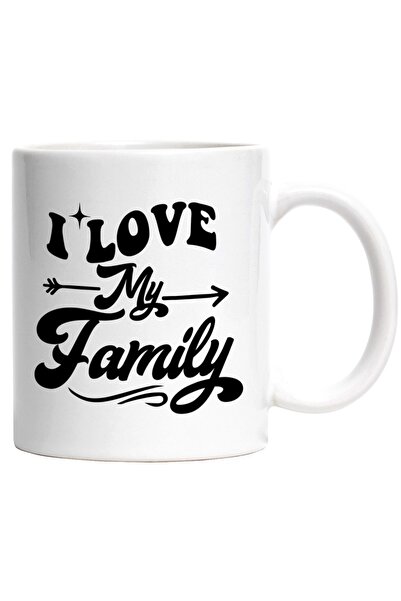 INOVATIX Cana alba personalizata, I love my family - eu imi iubesc familia ap...