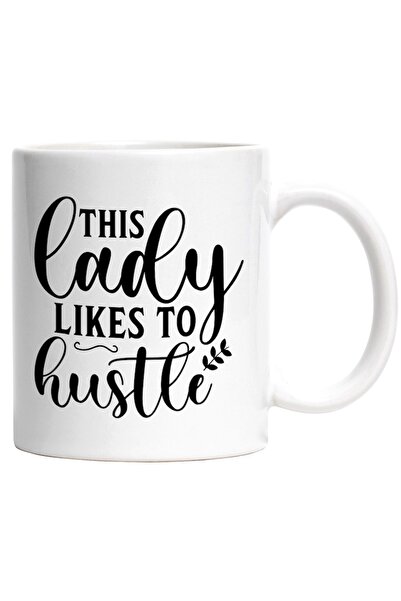 INOVATIX Cana alba personalizata, Acestei doamne ii place sa munceasca, INOVA...