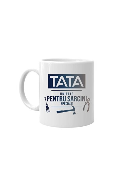 INOVATIX Cana alba personalizata, Tata - Unitate pentru sarcini speciale, Alb...