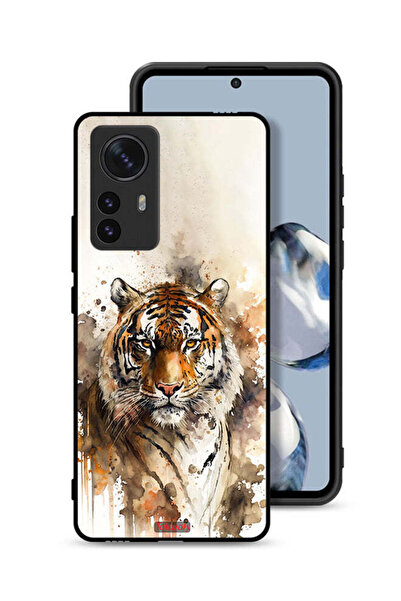 Tolwak غطاء حماية لهاتف شاومي 12 بطبعة فن تجريدي من جلد الفهد