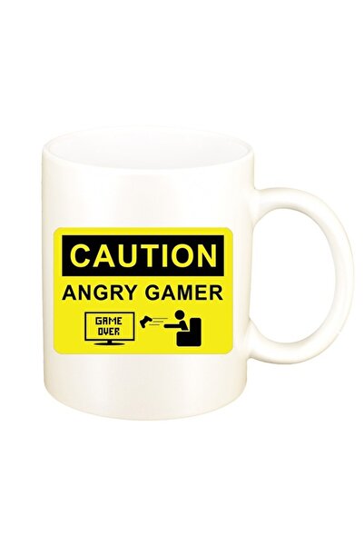 INOVATIX Cană albă personalizată, Gamer, Game Over, D1377, INOVATIX®. 330ml