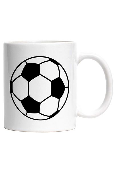INOVATIX Personalized white mug, a soccer ball for those passionate about this sport, INOVATIX®. 330ml