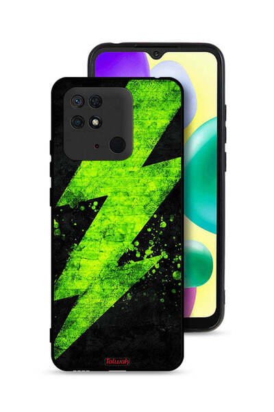 Tolwak غطاء حماية لهاتف شاومي ريدمي 10 سي بنمط كهربائي