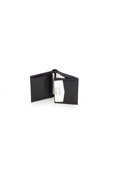 duarte deri Genuine Leather Men's Black Wallet