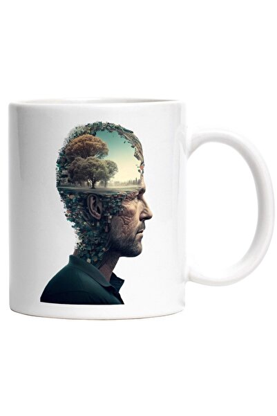 INOVATIX Cana alba personalizata, Portret, Abstract, Parc, Copac, Minte, INOV...