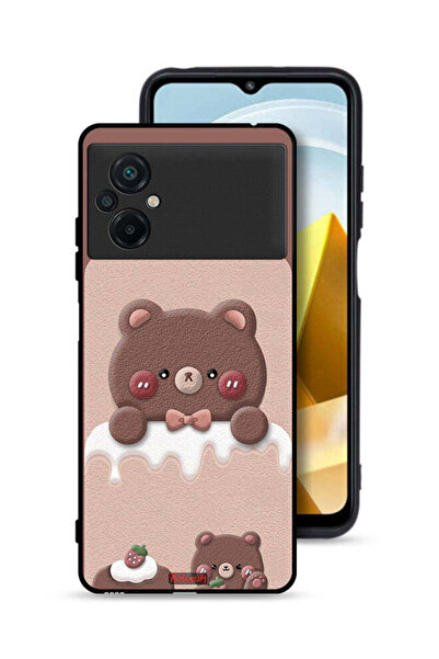 Tolwak غطاء حماية لهاتف شاومي بوكو M5 4G - دب الفراولة