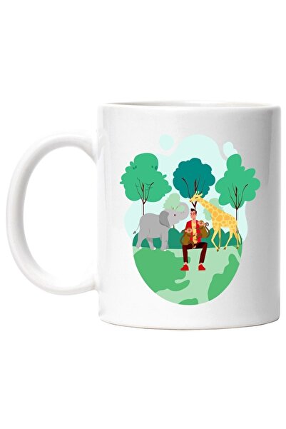 INOVATIX Cana alba personalizata, Rezervatie Naturala, Zebra, Elefant, INOVAT...