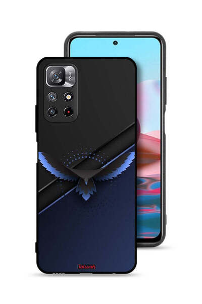 Tolwak غطاء حماية لهاتف شاومي ريدمي نوت 11 4G، تصميم نسر، فن تجريدي رقمي