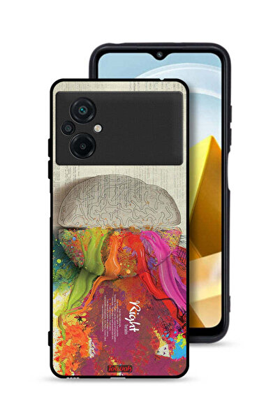 Tolwak غطاء حماية Xiaomi Poco M5 4G بتصميم تجريدي لعلم الدماغ