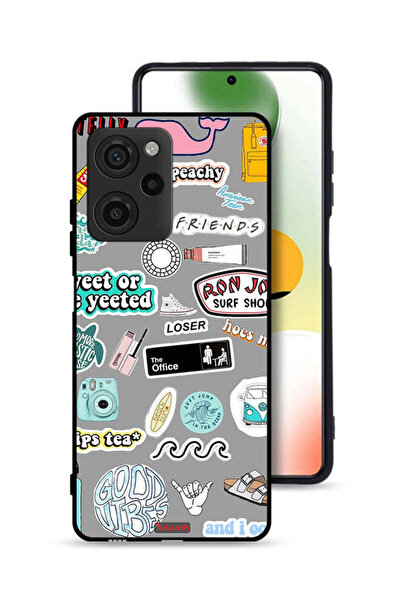 Tolwak غطاء حماية لهاتف Xiaomi Poco X5 Pro بملصقات Good Vibes