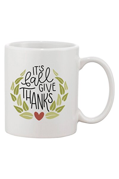 INOVATIX Cana alba personalizata, personalizata «Είναι φθινόπωρο, ευχαριστήστ...