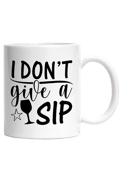INOVATIX Personalized white mug, I don't give a sip - I don't give a sip of carelessness, INOVATIX®. 330ml