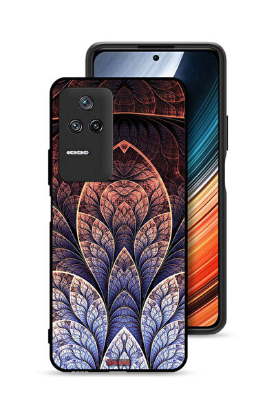 Tolwak غطاء حماية شاومي ريدمي K40S بتصميم زهور كسورية تجريدية