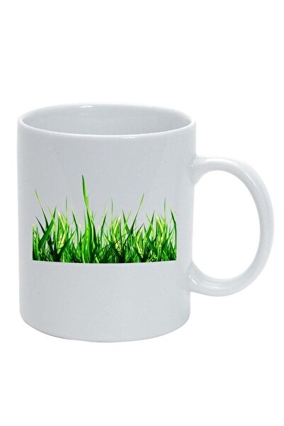 INOVATIX Cana alba personalizata, Iarba, alb, D242, INOVATIX®. 330ml