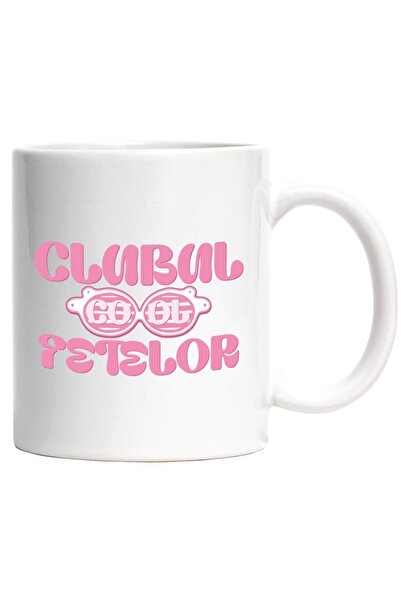 INOVATIX Εξατομικευμένη λευκή κούπα, ροζ γυαλιά ηλίου Cool Girls Club, INOVAT...