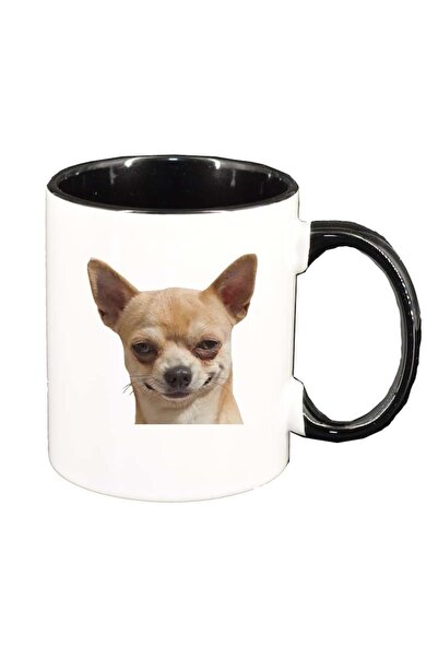 INOVATIX Cana alba personalizata, Caine, interior negru, D183, INOVATIX®. 330ml