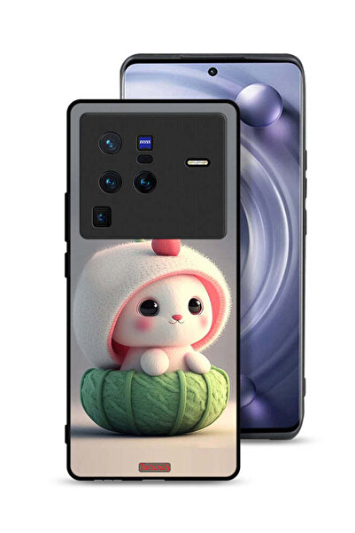 Tolwak غطاء حماية لهاتف Vivo X80 Pro - أرنب صغير لطيف