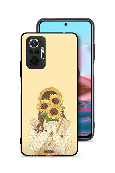 Tolwak غطاء حماية لهاتف شاومي ريدمي نوت 10 برو 4G بنقشة عباد الشمس