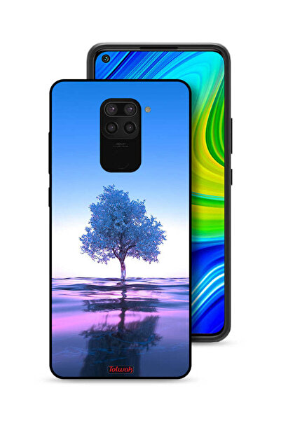 Tolwak غطاء حماية لهاتف شاومي ريدمي نوت 9 بتصميم شجرة نيون وانعكاس مائي فني رقمي