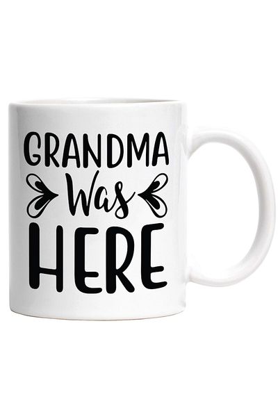 INOVATIX Personalized white mug, Grandma was here - grandma was here, INOVATIX®. 330ml