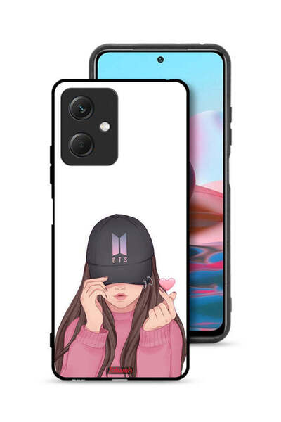 Tolwak Xiaomi Redmi Note 12 Protective Case Cover Girl Making Snap