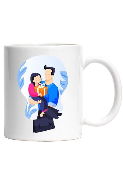 INOVATIX Personalized white mug, Parents, Child, Briefcase, Jacket, INOVATIX®. 330ml