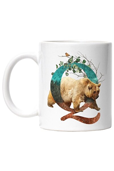 INOVATIX Cana alba personalizata, Litera, Q, Urs, Vrabie, INOVATIX®. 330ml