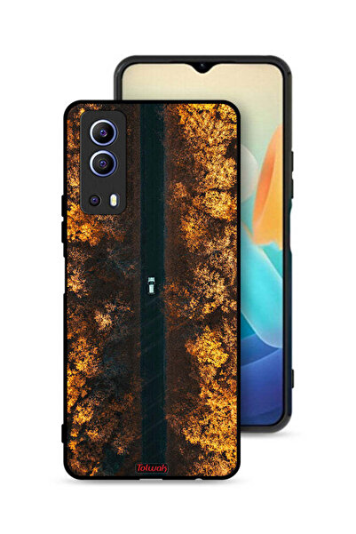 Tolwak غطاء حماية لهاتف Vivo iQOO Z3 5G بتصميم طريق في أشجار الخريف