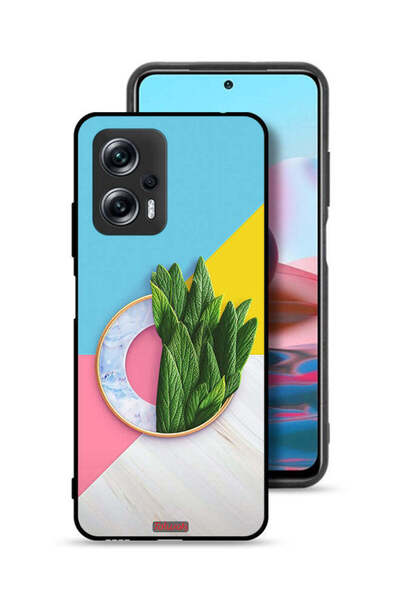 Tolwak غطاء حماية لهاتف شاومي ريدمي نوت 11T برو 5G بنمط أوراق تجريدية