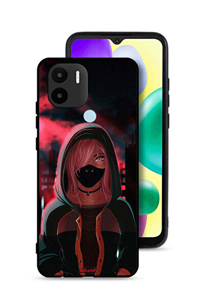 Tolwak غطاء حماية شاومي ريدمي A1 بلس بتصميم فتاة ترتدي قناعًا