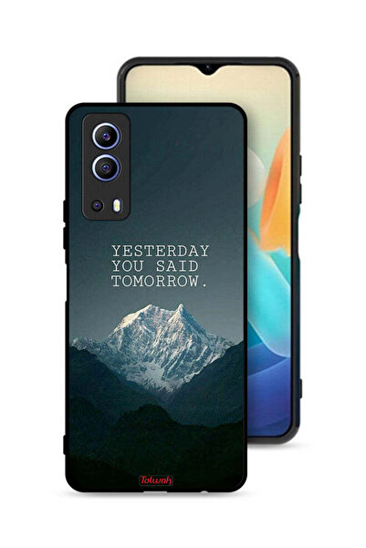 Tolwak غطاء حماية لهاتف Vivo Y72 5G مكتوب عليه "بالأمس قلت غدًا"