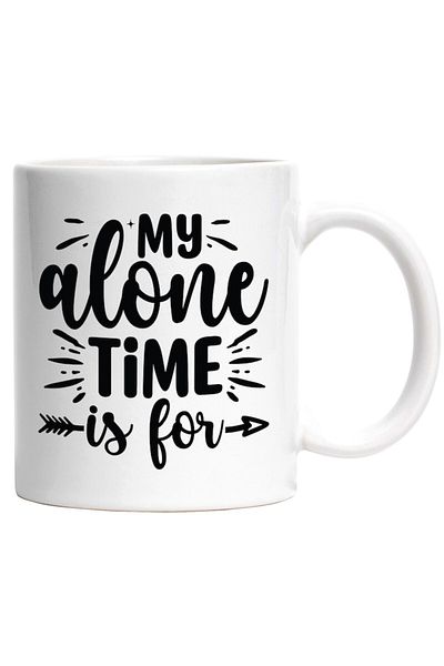 INOVATIX Personalized white mug, My alone time is for..., INOVATIX®. 330ml