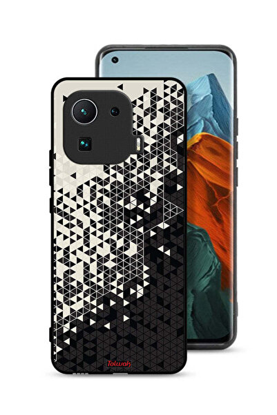 Tolwak غطاء حماية لهاتف شاومي مي 11 برو بنمط مثلث فني رقمي