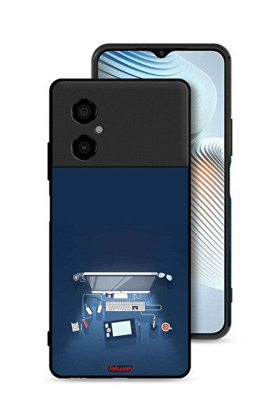 Tolwak Xiaomi Poco M4 5G Protective Case Cover Computer Desk Art