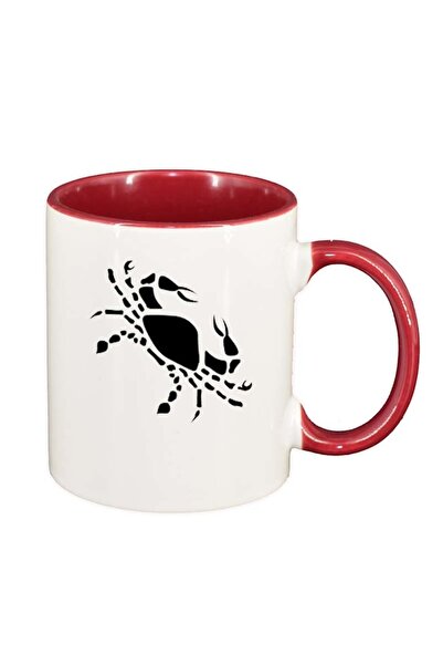 INOVATIX Cana alba personalizata, Zodie, interior rosu, D153, INOVATIX®. 330ml