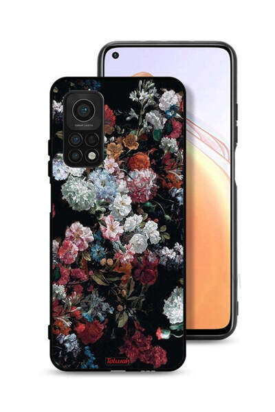 Tolwak غطاء حماية لهاتف شاومي مي 10 تي برو 5G بنقشة ورود عتيقة