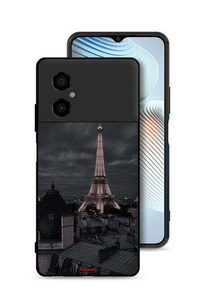 Tolwak Xiaomi Poco M4 5G Protective Case Cover Eiffel Tower In Night