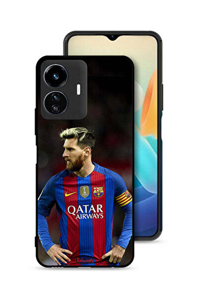 Tolwak غطاء حماية Vivo Y77e 5G لهاتف ميسي برشلونة