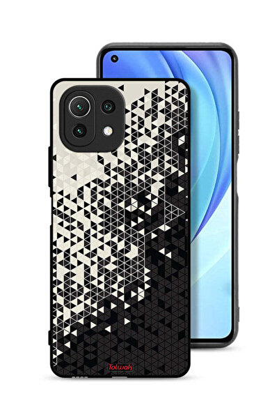Tolwak غطاء حماية لهاتف شاومي مي 11 لايت بنمط مثلث فني رقمي