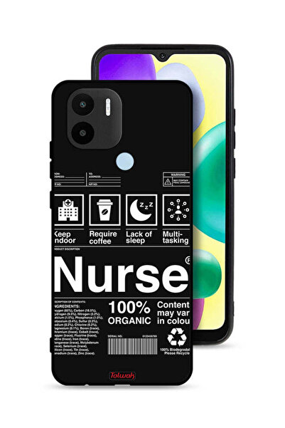 Tolwak غطاء حماية لهاتف Xiaomi Redmi A1 Plus - ملصق ممرضة