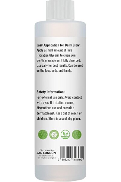 JAN LONDON JL Pure Glycerin – Natural Moisturizer & Humectant for Skin, Hair, DIY Beauty & Crafts, , 250ml