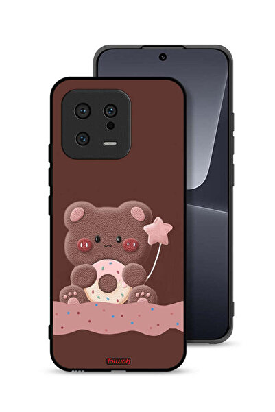 Tolwak غطاء حماية لهاتف شاومي 13 بتصميم دب الدونات