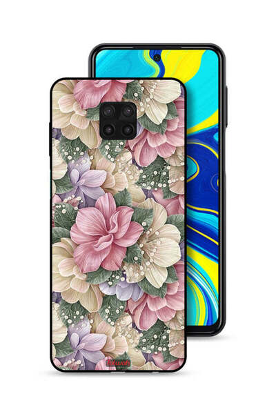 Tolwak غطاء حماية لهاتف شاومي ريدمي نوت 9 برو عالي الوضوح مزين بالزهور