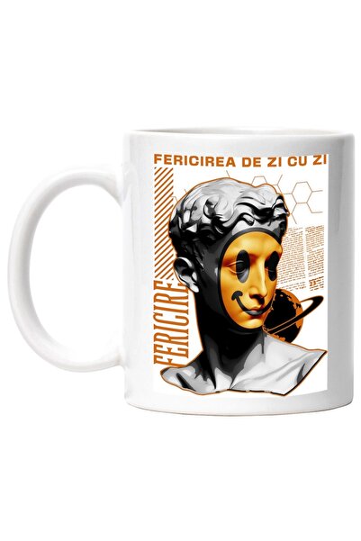 INOVATIX Εξατομικευμένη λευκή κούπα, Everyday Happiness - Μάσκα προσώπου, INO...