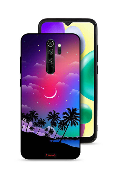 Tolwak غطاء حماية لهاتف شاومي ريدمي نوت 8 برو برسومات القمر في الليل