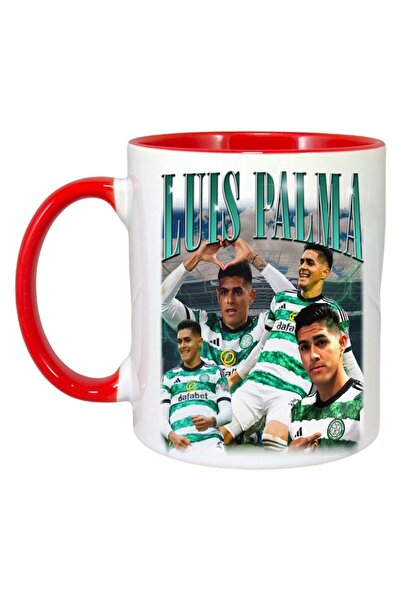 INOVATIX Cana Alba Personalizata, Luis Palma Fotbal, Maner Si Interior Rosu, ...