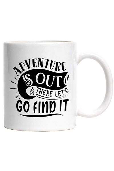 INOVATIX Personalized white mug, Adventure is out there, let's go find it, INOVATIX®. 330ml