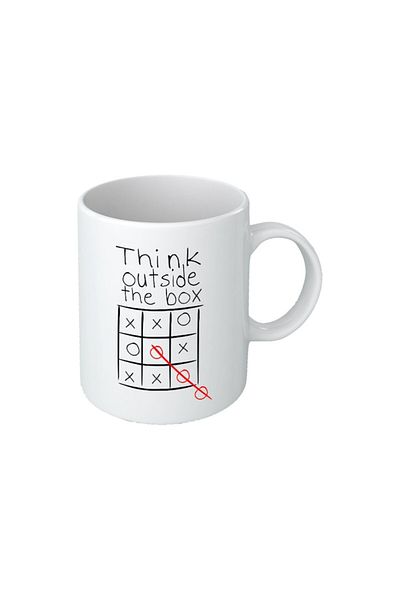 INOVATIX Cana alba personalizata, personalizata Think outside the box, Maxx, 325 ml, INOVATIX®. 330ml
