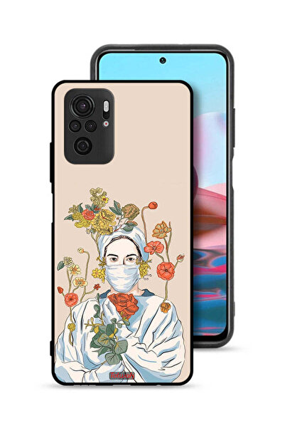 Tolwak غطاء حماية لهاتف شاومي ريدمي نوت 10 4G، رسمة ممرضة